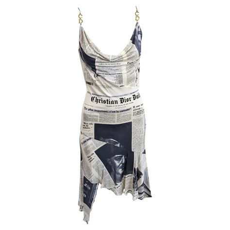 dior newspaper print dress for sale|christian dior newspaper dress carrie.